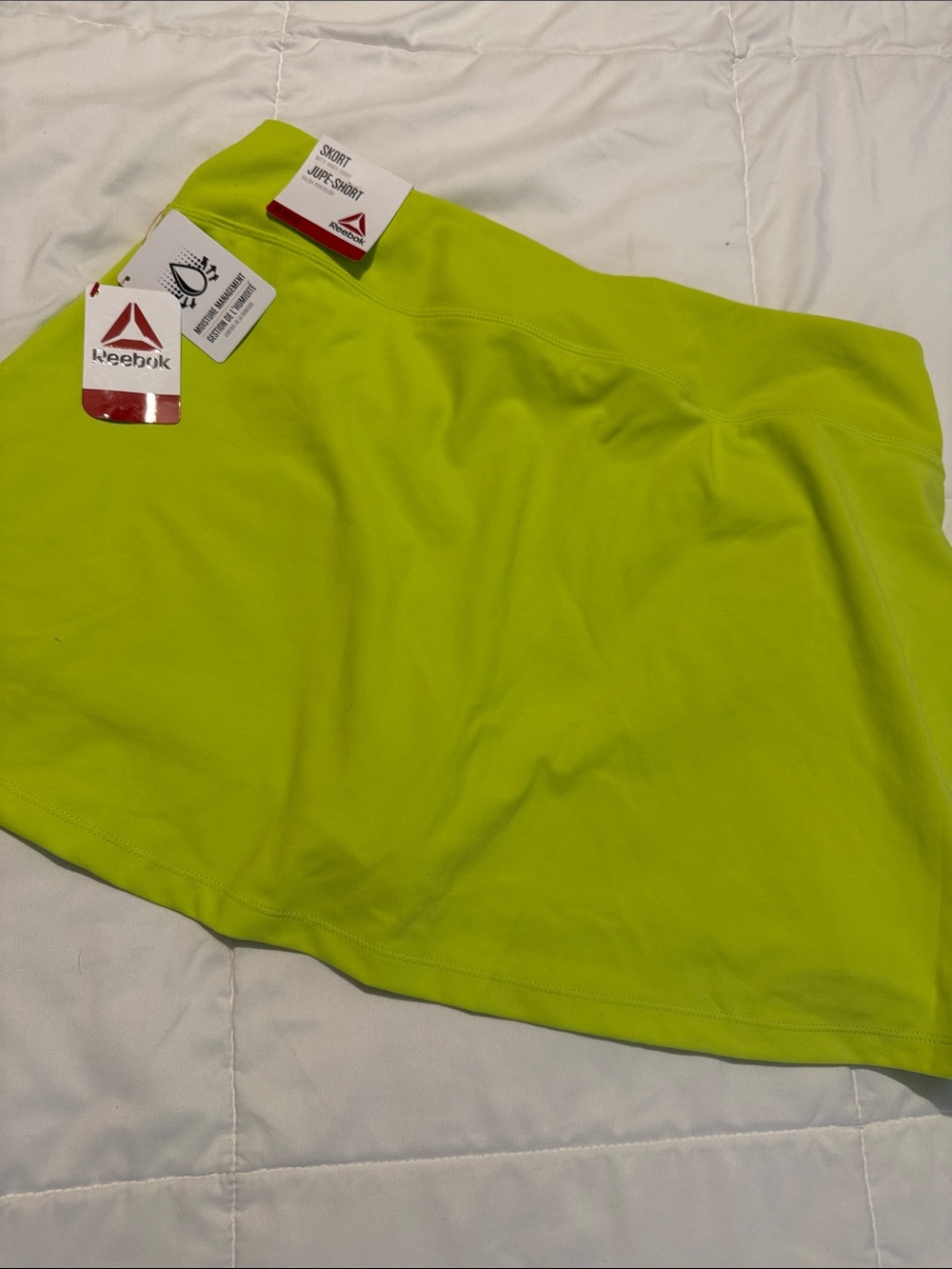 Reebok Women's Neon Lime Athletic Skort